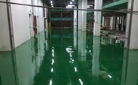 11月合作合作环氧地坪施工高峰来袭，梦得来化工多项目同步推进保交付